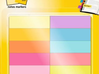 3M Post-It - Marcadores adhesivos para libros Pack 10 x 50 hojas – Notas adhesivas de papel de 15mm x 50 mm – color surtido