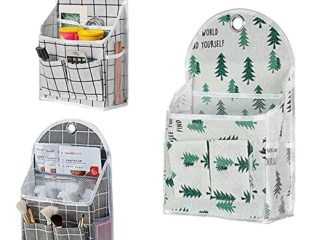 3pcs Organizador Colgante Pequeño Sunfry Bolsa de Almacenamiento para Colgar en La Pared Pequeña De Almacenamiento para Colgar en el Armario Organizadores de Bolsillo Colgantes Impermeables de