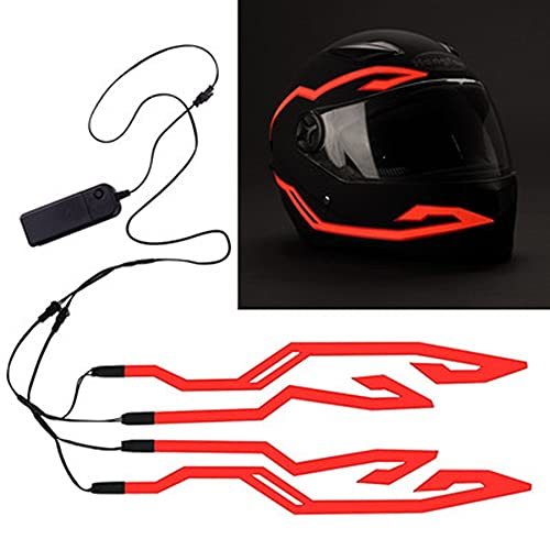 4 × Luz de Señal de Casco de Motocicleta, Barra de luz de Casco de Motocicleta, Lmpermeable, LED luces Nocturnas, Motocicletas o Bicicletas, Accesorios para una Conducción Segura de Noche