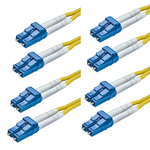 [4 Pack] 10Gtek OS2 LC a LC Cable de Fibra Óptica 1m- 9/125 Monomodo Dúplex Fiber Patch Cable LSZH para SFP, 10G SFP+, Convertidor de Medios, 4pcs