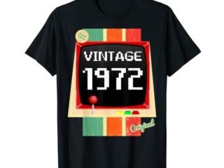 50 años cumpleaños hombre 1972 consola consola / juegos vintage Camiseta