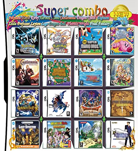 510 juegos en 1 juego DS Super Combo Cartuccia DS Juegos para DS NDS NDSL NDSi 3DS XL