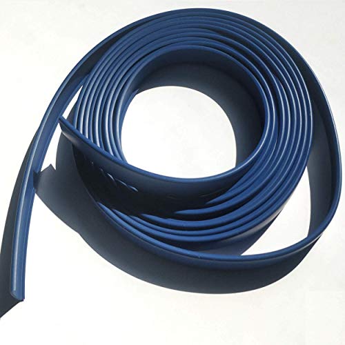 5AZ19 Cubrecanto de plástico flexible en U (umolding)(19 mm, AZUL). Tira de 5 metros.