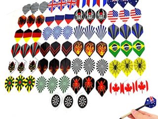 75 De Vuelo De Dardos y Accesorios, De Vuelo De Dardos Personalizado Duradero y Anticaídas, Protector De Vuelo, Forma Estándar Adecuado Para Dardos Blandos y Dardos De Acero