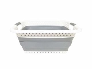 7H SEVEN HOUSE Cesta para la Colada Plegable Gris 7house