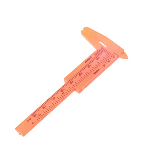 80mm Regla Plástico Mini Deslizante Pie De Rey Calibre Medida Herramienta