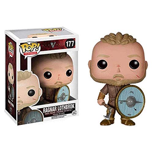 A-Generic Figura de Anime Vikingos de 10 - Figura Coleccionable de Vinilo Ragnar Lothbrok de la Serie de televisión Pop, Figuras de Personajes de Anime de PVC