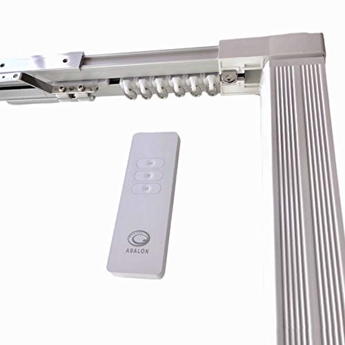 ABALON Riel Motorizado para Cortinas, 3 Metros, Motor WiFi Compatible con Alexa Google Home y App móvil, Smart Home, con Mando, Riel Eléctrico, Cortinas Automáticas Motorizadas. (3)