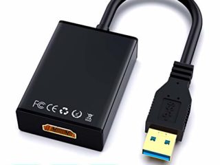 ABLEWE USB a HDMI Adaptador, USB 3.0/2.0 a HDMI HD1080P Audio Video Convertidor Cable para PC Laptop Projector HDTV Compatible con Windows XP / 10/8.1/8/7