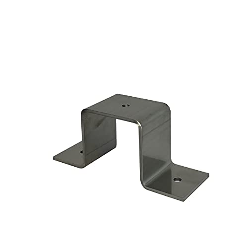 Abrazadera de tubo cuadrada, tubo cuadrado de acero inoxidable, 20 x 20, 25 x 25, 30 x 30, 40 x 40, 50 x 50 (20 x 20 mm)