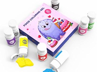 Abree Colorante Alimentario en gel 8*12.5g Concentración gel para Colorear los Macaron Fondant Pasteles Galletas Bebidas