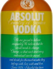 Absolut Vodka PRIDE Rainbow Colors Limited Edition 40% Vol. 0,7l