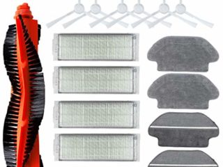 Accesorios de filtro de cepillo para Xiaomi Mi Robot Vacuum Mop Pro STYTJ02YM, para aspiradora robótica Viomi V2 P V-RVCLM21B (kit de 16 piezas)