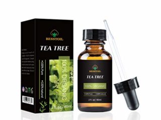 Aceite esencial de árbol de té 100% orgánico puro y sin diluir, uñas faciales, cabello y difusor, tratamiento para el acné (60ml)