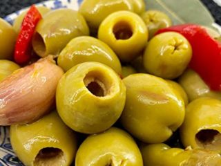 Aceitunas Gordal Deshuesada Chupadedos - Bote de 750 g - Aceitunas Lopez (Pack de 2 botes)