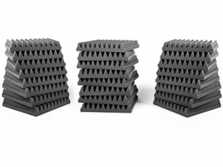 AcousPanel Espuma Acústica Pack 24 Paneles de 30x30x4cm Gris Antracita. Ignifugo