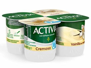 Activia Cremoso Sabor Vainilla 0% M.G. 4x120 g