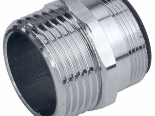 Adaptador roscado GARDENA para aireador: adaptador para conectar el sistema GARDENA a grifos de interior con aireador, rosca exterior de M 24 x 1 y 26,5 mm (G 3/4) (18209-20)