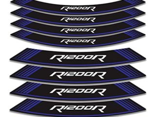 Adhesivos para Llantas para B-M-W R1200R R1200 R, 8 Uds, Tiras, Pegatinas para neumáticos de Rueda Interior de Motocicleta, Cinta para llanta, Pegatinas y calcomanías Decorativas para Motocicletas