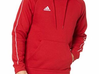 Adidas Core 18 Hoody Sudadera con Capucha, Hombre, Rojo (Rojo/Blanco), L
