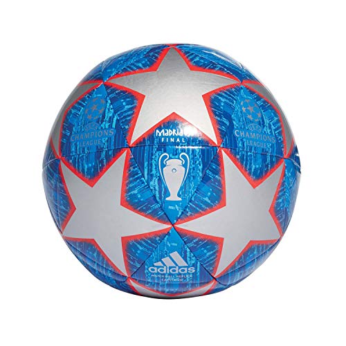 adidas Finale M Cpt Ball (Machine-Stitched), Hombre, Silver Met./Bold Blue/Football Blue/Light Blue, 5