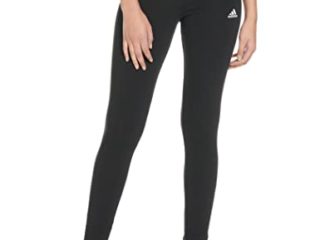 adidas W Lin Leg Leggings, Womens, Black/White, Medium