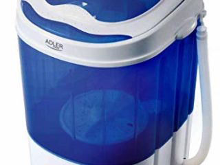 Adler ad 8051 - Lavadora (Portátil, Carga superior, Azul, Blanco, Giratorio, Arriba, 3 kg) 360x370x530 cm
