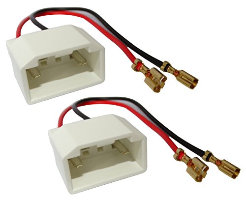 AERZETIX - C10876- 2 Conectores adaptadores para altavoces de coche - Compatible con Ford C-Max S-Max Fiesta 09+ Fusion Focus Galaxy Kuga Mondeo Transit 2007+