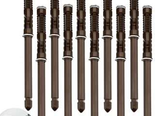 AFASOES 10 Pcs Soporte Estante Flotante Ø10 x 145 mm Soporte Balda Pared Invisible Soporte Estante Oculto para Repisas Flotantes de Madera Herraje para DIY Estantes de Pared + 10 tubo de Expansión