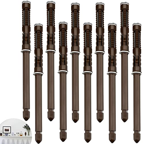 AFASOES 10 Pcs Soporte Estante Flotante Ø10 x 145 mm Soporte Balda Pared Invisible Soporte Estante Oculto para Repisas Flotantes de Madera Herraje para DIY Estantes de Pared + 10 tubo de Expansión