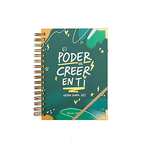 Agenda 2022 diaria - Pedrita Parker, Verde, El Poder de Creer en Ti