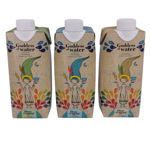 Agua mineral ligera, extra natural de calidad prémium envasada en caja de cartón 50cl (Pack 18 Unidades x 500ml)