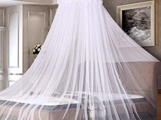 AIMTOP Mosquitera Cama, Mosquitera Cama Matrimonio, Mosquitera Viaje, Mosquiteras para Camas Fácil de Instalación, Dosel para Cama para Cama Individual, Cama Matrimonial, Hamaca y Cuna