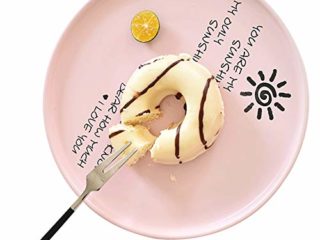 AINUO Platos Plato de Filete de Dibujos Animados Creativo Plato de cerámica Placa de Filete Occidental (Size : 10 Inches)