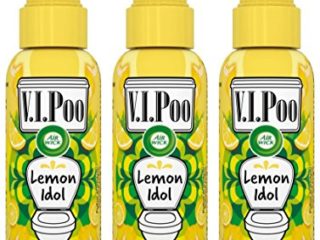 Air Wick Spray V.I. Poo Perfume Anti Olor, Fragrancia Lemon Idol 55 ml - Paquete de 3 unidades