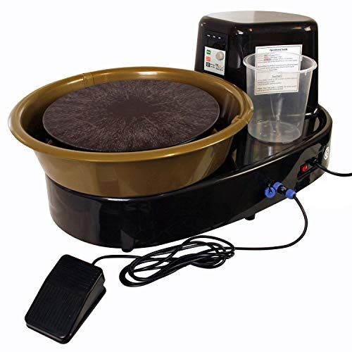 Airgoo AG-60 Disco de arcilla de cerámica máquina eléctrica cerámica lanzar trabajo Clay Shaping Tool con pedal