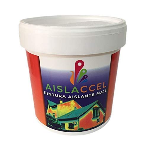 AISLACCEL, Pintura, pintura pared, pintura pared interior, mejor pintura aislante, pintura blanca, pintura exterior, pintura antihumedad, pintura térmica, AISLACCEL 4 y 14 lt (14 Lt)