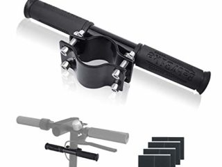 Ajustable Barra de Agarre para Niños, Manillar para Patinete Eléctrico,Aleación de Aluminio Extensor Soporte de Faro GPS para Xiaomi M365/pro (Negro)
