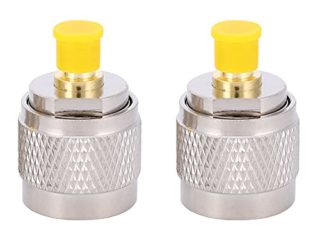 Akozon Tipo N Macho a SMA Hembra 2 Piezas Conector Tipo n Hembra Conector RF Adaptador coaxial Convertidor de Prueba 50Ω Frecuencia: 0-6GHz