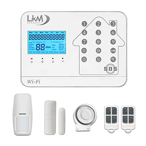 Alarma doméstica inalámbrica Atena, Seguridad LKM, gsm, WiFi, PSTN, Alarma gestionada en Remoto con sensores inalámbricos de 433Mhz.