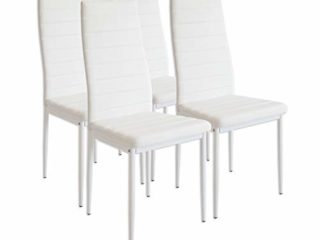 Albatros 2552 Milano Set de 4 sillas de Comedor, Blanco