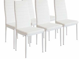Albatros 2699 Milano Set de 6 sillas de Comedor, Blanco