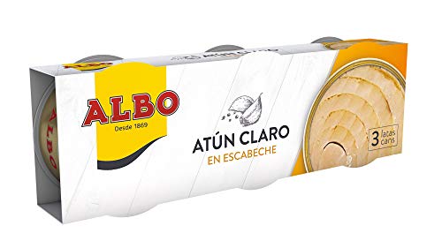 Albo Atún Claro en Escabeche, 3 x 92g