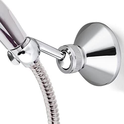 Alcachofa Ducha, YTTX Soporte para Alcachofa de Ducha 1Pcs con Tornillo (un Taladro), Sujetación Firme sin Caerse, Ajustable Resistente al Agua Soporte para Alcachofa de Ducha de Pared para Baño