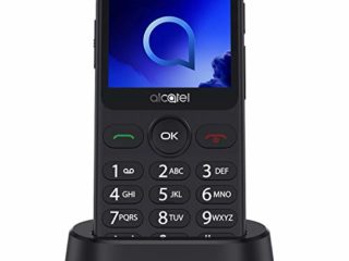 Alcatel 2019G Metallic gris Pantalla 2.4" Teléfono Móvil Fácil Uso Teclas Grandes Camara 2mpx,Bluetooth bluetooth 2.1,FM Radio,Linterna, Boton SOS,Grabador, Gris [Versión ES/PT]