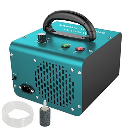 ALDIOUS Generador de Ozono 28,000 mg/h Modo Aire y Agua, Purificador de Aire Ozono Industrial Ozonizador con Temporizador para Agua, Frutas, Abitaciones, Oficina, Restaurantes, Cafeterías, Hotel