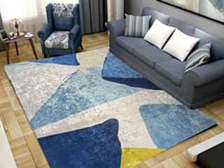 Alfombra de Salón Lavable, Base Antideslizante, Diseño Moderna - Moquetas Pelo Corto 150x200 cm (150x200 cm, Color-7)
