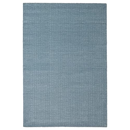 Alfombra LANGSTED de pelo bajo, azul claro60x90 cm