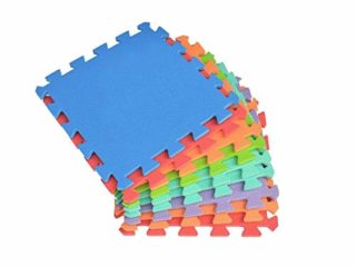 Alfombra puzzle de juego CIGIOKI goma eva modular de color 20 piezas 30X30 cm