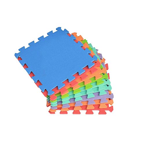 Alfombra puzzle de juego CIGIOKI goma eva modular de color 20 piezas 30X30 cm